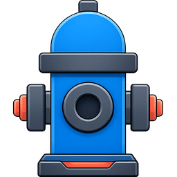 Hydrant mark on a light background